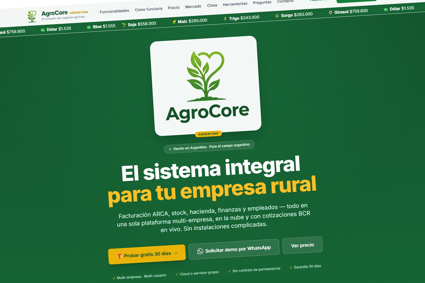 AgroCore: la herramienta para gestionar desde un solo lugar, toda la información del campo